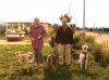 Diane and Martin, with Ben, Gizmo and Rocky, taking a break on their journey from Rojales in Alicante to Wroxham in Norfolk.